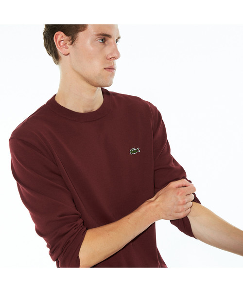 LACOSTE(ラコステ)の「ニットロングスリーブTシャツ(Tシャツ/カットソー・メンズ・ネイビー/オフホワイト/バーガンディー・2/4/3/5)」の5枚目の写真