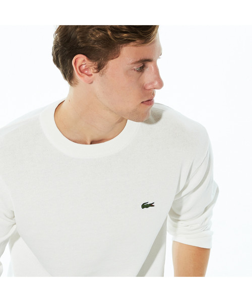 LACOSTE(ラコステ)の「ニットロングスリーブTシャツ(Tシャツ/カットソー・メンズ・ネイビー/オフホワイト/バーガンディー・2/4/3/5)」の10枚目の写真