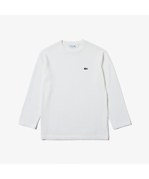 LACOSTE(ラコステ)の「ニットロングスリーブTシャツ(Tシャツ/カットソー・メンズ・ネイビー/オフホワイト/バーガンディー・2/4/3/5)」の11枚目の写真