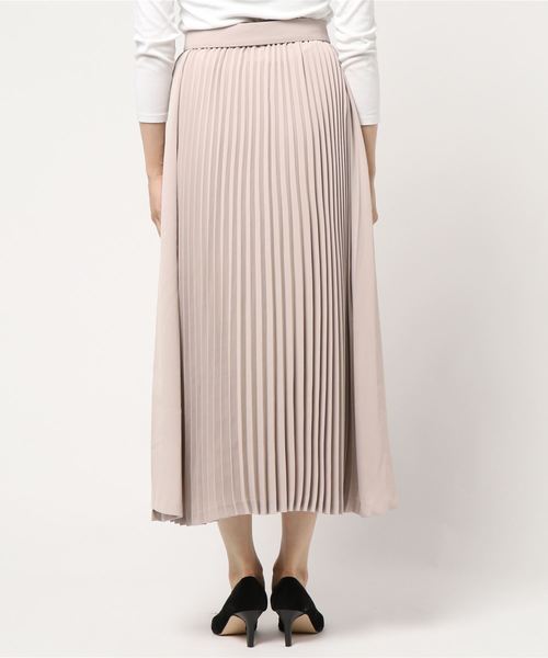 DouDou（ドゥドゥ）の「プリーツ切替スカート（スカート・レディース・ブラック/ベージュ/キャメル・36/38）」の4枚目の写真