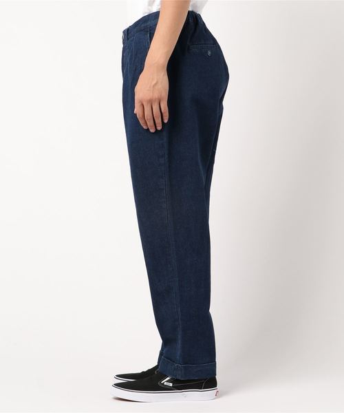 YARD PLUS（ヤードプリュス）の「YARD PLUS 2タックデニムパンツ（デニムパンツ・メンズ・インディゴブルー/ライトインディゴブルー・MEDIUM/LARGE）」の4枚目の写真