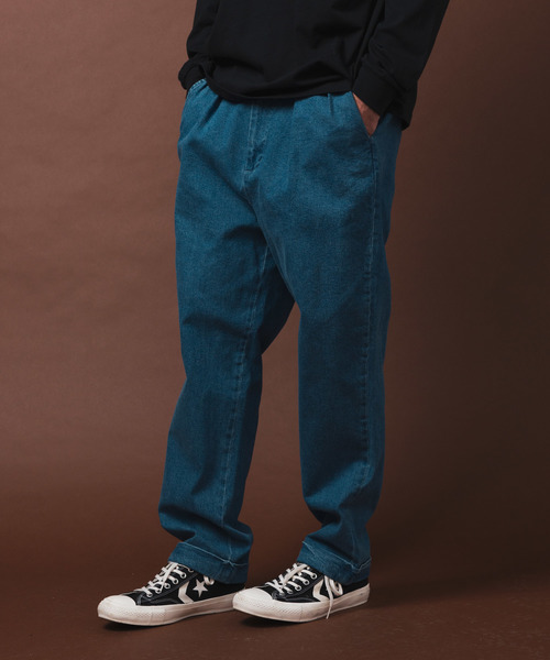 YARD PLUS（ヤードプリュス）の「YARD PLUS 2タックデニムパンツ（デニムパンツ・メンズ・インディゴブルー/ライトインディゴブルー・MEDIUM/LARGE）」の2枚目の写真