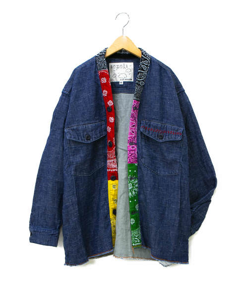AOZORA（アオゾラ）の「AOZORA/アオゾラ バンダナカーディガン 