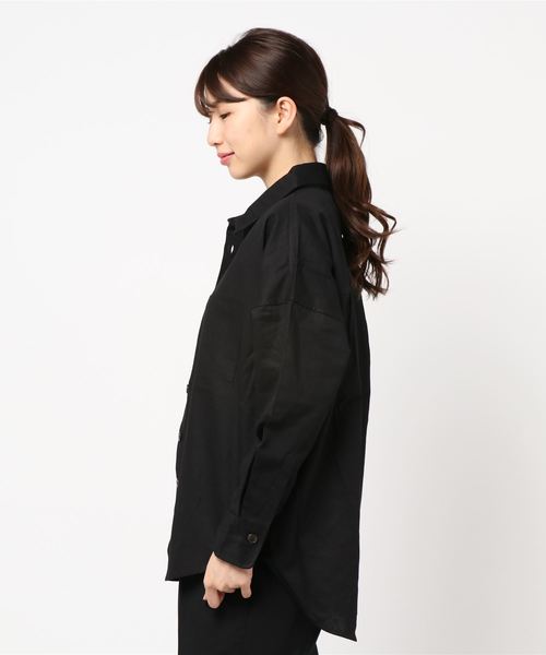 KOBE LETTUCE(コウベレタス)の「ビッグシルエットシャツジャケット(その他アウター・レディース・ベージュ/カーキ/ブラック・FREE)」の5枚目の写真