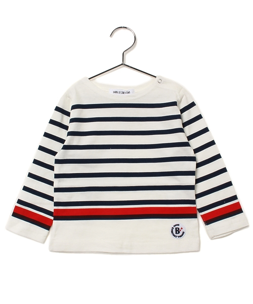 B:MING by BEAMS（ビーミングバイビームス）の「【＜VERY 3月号掲載＞ビーミング by ビームス / パネルボーダー ボートネック 】（Tシャツ/カットソー・キッズ・ホワイト/ネイビー/ライトグレー/その他1・110/130/120/80/100/140/150/90）」の20枚目の写真