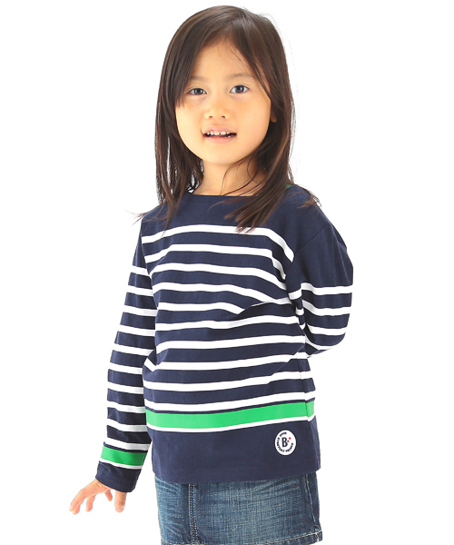 B:MING by BEAMS（ビーミングバイビームス）の「【＜VERY 3月号掲載＞ビーミング by ビームス / パネルボーダー ボートネック 】（Tシャツ/カットソー・キッズ・ホワイト/ネイビー/ライトグレー/その他1・110/130/120/80/100/140/150/90）」の14枚目の写真