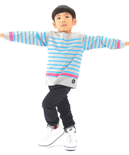 B:MING by BEAMS（ビーミングバイビームス）の「【＜VERY 3月号掲載＞ビーミング by ビームス / パネルボーダー ボートネック 】（Tシャツ/カットソー・キッズ・ホワイト/ネイビー/ライトグレー/その他1・110/130/120/80/100/140/150/90）」の15枚目の写真