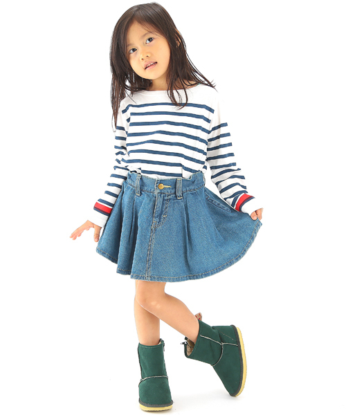 B:MING by BEAMS（ビーミングバイビームス）の「【＜VERY 3月号掲載＞ビーミング by ビームス / パネルボーダー ボートネック 】（Tシャツ/カットソー・キッズ・ホワイト/ネイビー/ライトグレー/その他1・110/130/120/80/100/140/150/90）」の8枚目の写真