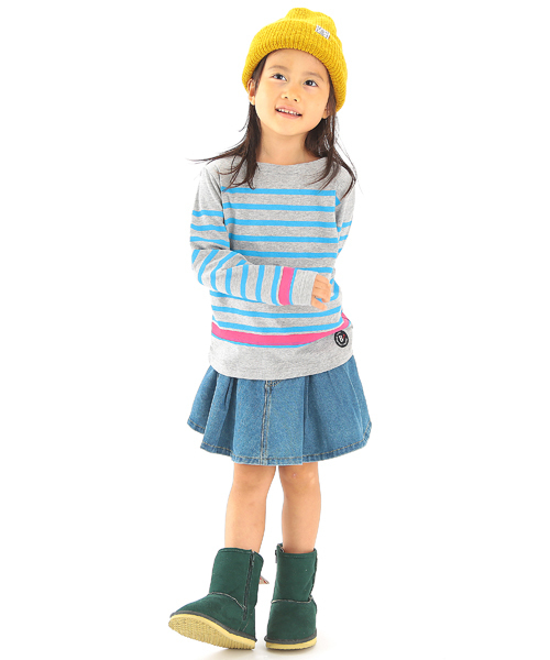 B:MING by BEAMS（ビーミングバイビームス）の「【＜VERY 3月号掲載＞ビーミング by ビームス / パネルボーダー ボートネック 】（Tシャツ/カットソー・キッズ・ホワイト/ネイビー/ライトグレー/その他1・110/130/120/80/100/140/150/90）」の9枚目の写真