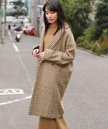 LAKOLE | コットンメルトンフォルムテーラーコート / LAKOLE(チェスターコート)