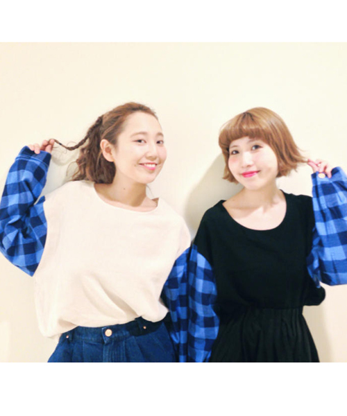 Kastane（カスタネ）の「【Kastane】チェックオーバーブラウス（シャツ/ブラウス・レディース・ブラック/ベージュ・FREE）」の11枚目の写真