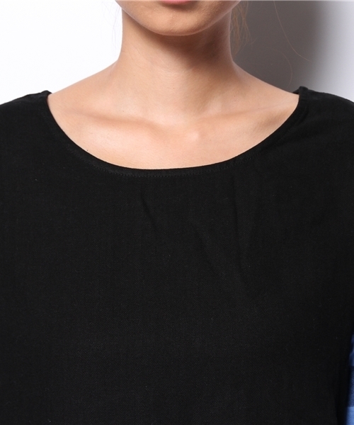 Kastane（カスタネ）の「【Kastane】チェックオーバーブラウス（シャツ/ブラウス・レディース・ブラック/ベージュ・FREE）」の7枚目の写真