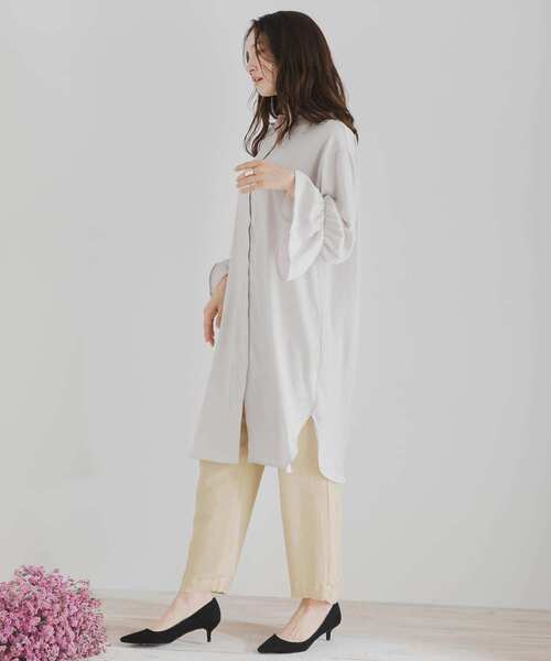 SENSE OF PLACE by URBAN RESEARCH(センスオブプレイスバイアーバンリサーチ)の「ワイドストレートヨウリュウパンツ(その他パンツ・レディース・ベージュ/オレンジ系その他/ブラック系その他・FREE)」の21枚目の写真