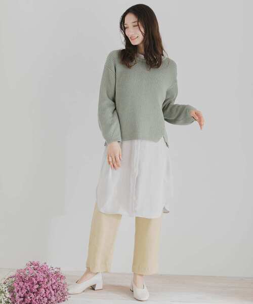 SENSE OF PLACE by URBAN RESEARCH(センスオブプレイスバイアーバンリサーチ)の「ワイドストレートヨウリュウパンツ(その他パンツ・レディース・ベージュ/オレンジ系その他/ブラック系その他・FREE)」の19枚目の写真