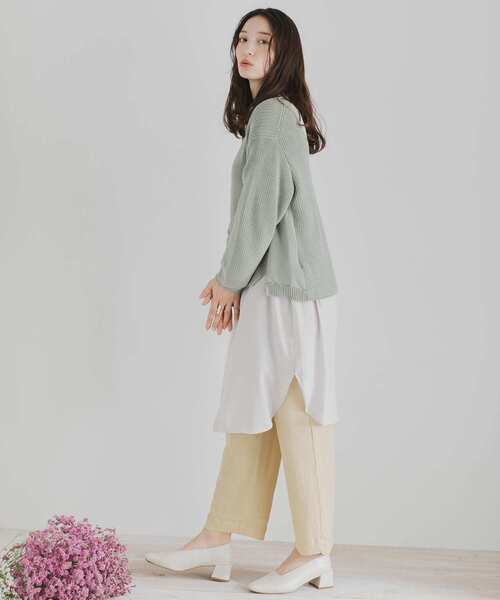 SENSE OF PLACE by URBAN RESEARCH(センスオブプレイスバイアーバンリサーチ)の「ワイドストレートヨウリュウパンツ(その他パンツ・レディース・ベージュ/オレンジ系その他/ブラック系その他・FREE)」の18枚目の写真