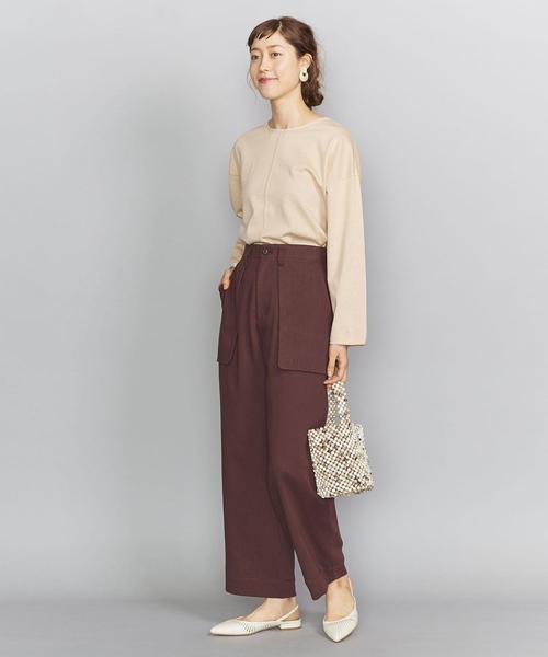 BEAUTY&YOUTH UNITED ARROWS（ビューティーアンドユースユナイテッドアローズ）の「BY ガーゼバックボタンプルオーバーо（Tシャツ/カットソー・レディース・ケリー/ライトピンク/ホワイト・FREE）」の5枚目の写真