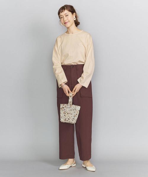 BEAUTY&YOUTH UNITED ARROWS（ビューティーアンドユースユナイテッドアローズ）の「BY ガーゼバックボタンプルオーバーо（Tシャツ/カットソー・レディース・ケリー/ライトピンク/ホワイト・FREE）」の20枚目の写真