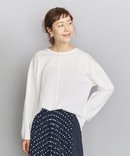 BEAUTY&YOUTH UNITED ARROWS（ビューティーアンドユースユナイテッドアローズ）の「BY ガーゼバックボタンプルオーバーо（Tシャツ/カットソー・レディース・ケリー/ライトピンク/ホワイト・FREE）」の18枚目の写真