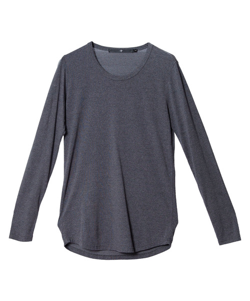 NO ID.（ノーアイディ）の「ラウンドロンT（Tシャツ/カットソー・メンズ・ホワイト/ブラック/グレー/ブルー・1/2）」の14枚目の写真