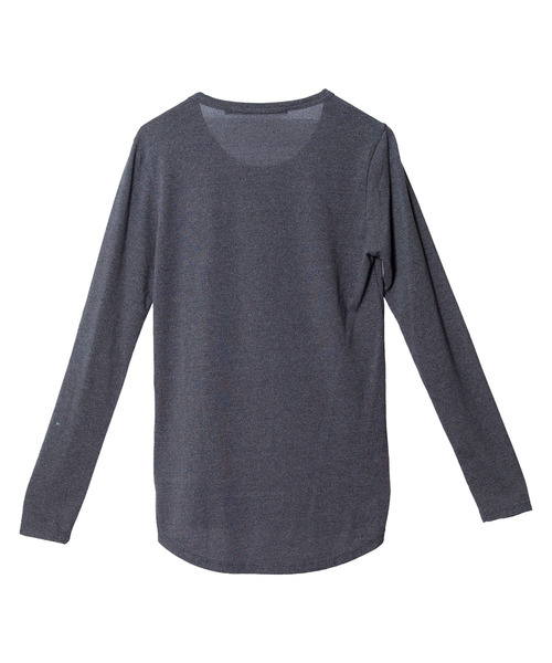 NO ID.（ノーアイディ）の「ラウンドロンT（Tシャツ/カットソー・メンズ・ホワイト/ブラック/グレー/ブルー・1/2）」の15枚目の写真