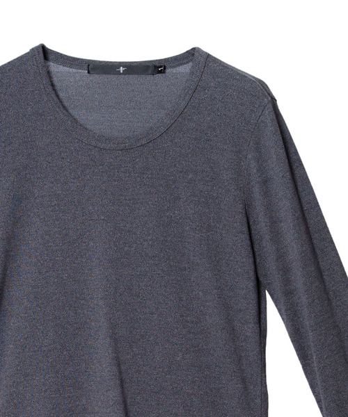 NO ID.（ノーアイディ）の「ラウンドロンT（Tシャツ/カットソー・メンズ・ホワイト/ブラック/グレー/ブルー・1/2）」の16枚目の写真