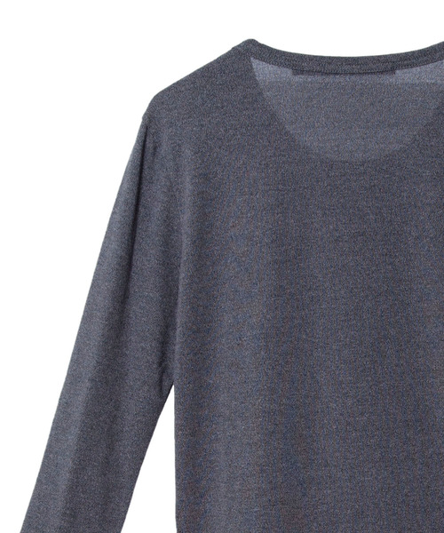 NO ID.（ノーアイディ）の「ラウンドロンT（Tシャツ/カットソー・メンズ・ホワイト/ブラック/グレー/ブルー・1/2）」の17枚目の写真