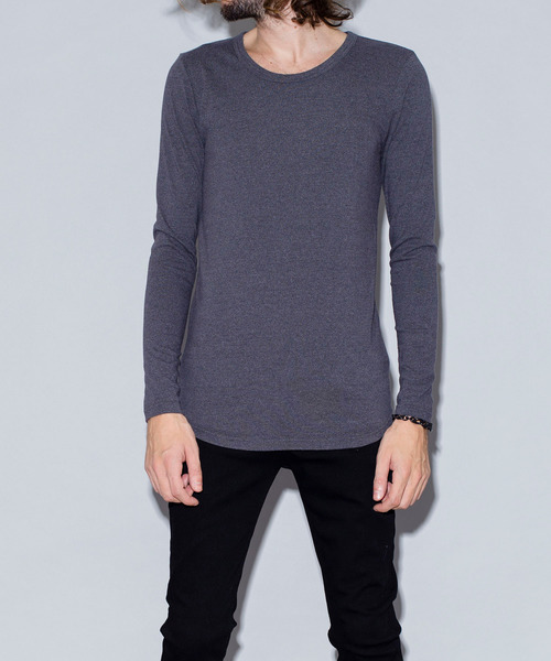 NO ID.（ノーアイディ）の「ラウンドロンT（Tシャツ/カットソー・メンズ・ホワイト/ブラック/グレー/ブルー・1/2）」の19枚目の写真