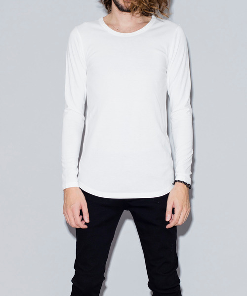 NO ID.（ノーアイディ）の「ラウンドロンT（Tシャツ/カットソー・メンズ・ホワイト/ブラック/グレー/ブルー・1/2）」の20枚目の写真