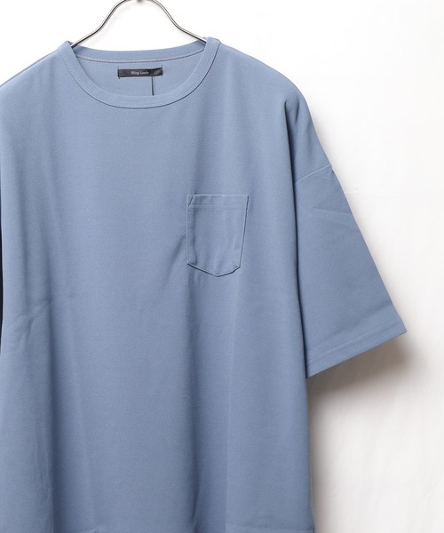 INNOCENT（イノセント）の「梨地　ビッグシルエット半袖Tシャツ（Tシャツ/カットソー・レディース・チャコールグレー/ベージュ/ネイビー/ブラウン/ブラック/グレイッシュベージュ/ブルー/ホワイト/ライトグレー・MEDIUM/LARGE）」の16枚目の写真