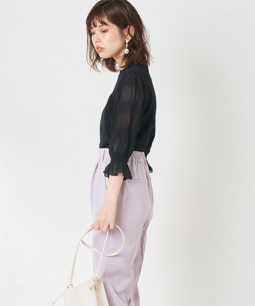 natural couture（ナチュラルクチュール）の「お上品マジョリカ袖ニット（ニット/セーター・レディース・ブラック/ベージュ/アイボリー・FREE）」の11枚目の写真