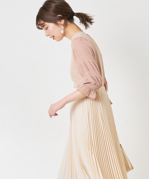 natural couture（ナチュラルクチュール）の「お上品マジョリカ袖ニット（ニット/セーター・レディース・ブラック/ベージュ/アイボリー・FREE）」の15枚目の写真