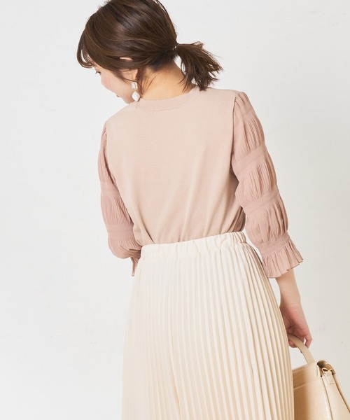 natural couture（ナチュラルクチュール）の「お上品マジョリカ袖ニット（ニット/セーター・レディース・ブラック/ベージュ/アイボリー・FREE）」の16枚目の写真