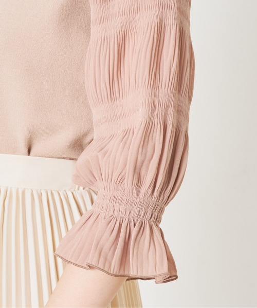 natural couture（ナチュラルクチュール）の「お上品マジョリカ袖ニット（ニット/セーター・レディース・ブラック/ベージュ/アイボリー・FREE）」の17枚目の写真