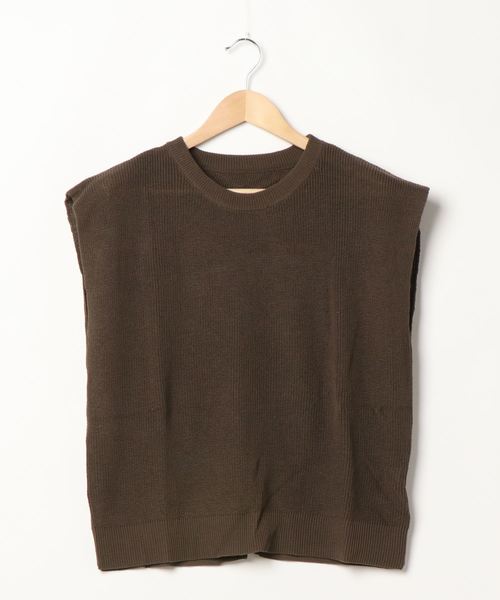 archives(アルシーヴ)の「バックスリットニットベスト(ベスト・レディース・ベージュ/ブラウン/グリーン・MEDIUM)」の20枚目の写真