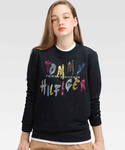 TOMMY HILFIGER(�g�~�[�q���t�B�K�[)�̃X�p���R�[�����S�X�E�F�b�g(�X�E�F�b�g)