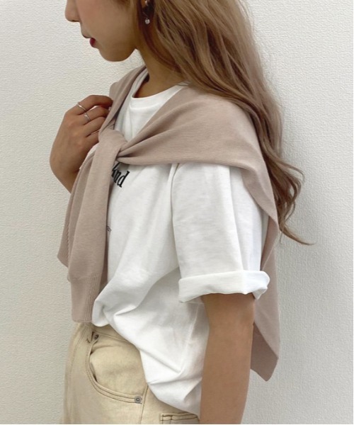 apres jour mignon（アプレジュールミニョン）の「肩掛け風コーデニット【ZOZOTOWN限定アイテム】（ストール/ショール・レディース・その他/モカ/ライトベージュ・フリー）」の16枚目の写真