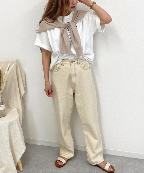 apres jour mignon（アプレジュールミニョン）の「肩掛け風コーデニット【ZOZOTOWN限定アイテム】（ストール/ショール・レディース・その他/モカ/ライトベージュ・フリー）」の19枚目の写真