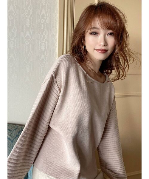 RESEXXY（リゼクシー）の「オーバーデザインニットトップス【セットアップ着用可能】（ニット/セーター・レディース・ブラック/オフホワイト/ピンク・FREE）」の17枚目の写真