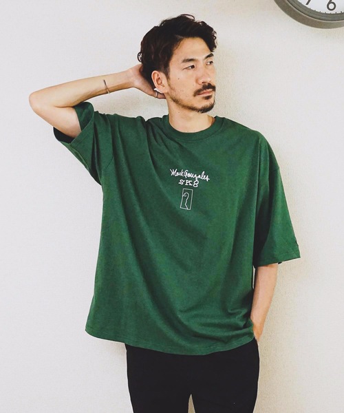 Mark Gonzales(マーク・ゴンザレス)の「【Mark Gonzales/マークゴンザレス】プリントBIGTシャツ ビッグシルエット バックプリント(Tシャツ/カットソー・メンズ・ホワイト/ブラック/グリーン/ブラウン・MEDIUM/LARGE)」の19枚目の写真