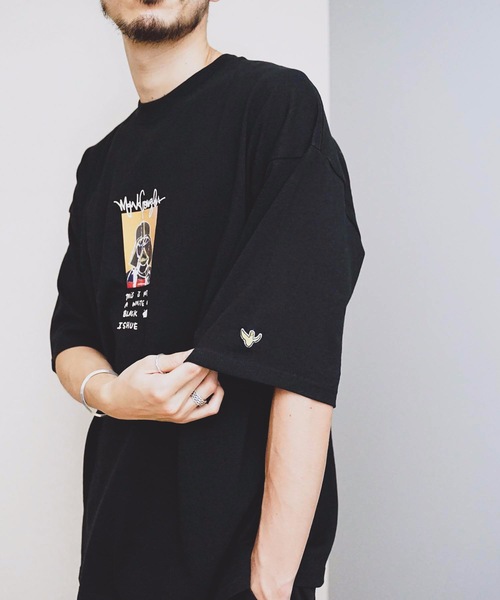 Mark Gonzales(マーク・ゴンザレス)の「【Mark Gonzales/マークゴンザレス】プリントBIGTシャツ ビッグシルエット バックプリント(Tシャツ/カットソー・メンズ・ホワイト/ブラック/グリーン/ブラウン・MEDIUM/LARGE)」の8枚目の写真