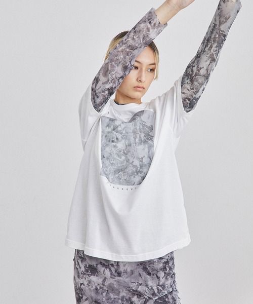 UNITED TOKYO（ユナイテッドトウキョウ）の「SUIBOKUARTビッグTシャツby CHINPAN（Tシャツ/カットソー・レディース・ホワイト/ブラック・0）」の19枚目の写真