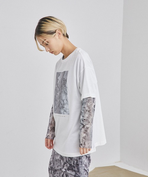 UNITED TOKYO（ユナイテッドトウキョウ）の「SUIBOKUARTビッグTシャツby CHINPAN（Tシャツ/カットソー・レディース・ホワイト/ブラック・0）」の3枚目の写真