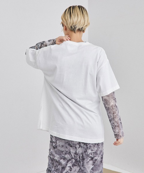 UNITED TOKYO（ユナイテッドトウキョウ）の「SUIBOKUARTビッグTシャツby CHINPAN（Tシャツ/カットソー・レディース・ホワイト/ブラック・0）」の14枚目の写真