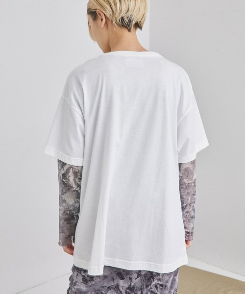 UNITED TOKYO（ユナイテッドトウキョウ）の「SUIBOKUARTビッグTシャツby CHINPAN（Tシャツ/カットソー・レディース・ホワイト/ブラック・0）」の5枚目の写真