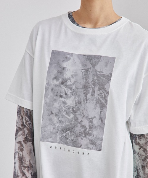 UNITED TOKYO（ユナイテッドトウキョウ）の「SUIBOKUARTビッグTシャツby CHINPAN（Tシャツ/カットソー・レディース・ホワイト/ブラック・0）」の9枚目の写真