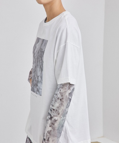 UNITED TOKYO（ユナイテッドトウキョウ）の「SUIBOKUARTビッグTシャツby CHINPAN（Tシャツ/カットソー・レディース・ホワイト/ブラック・0）」の12枚目の写真