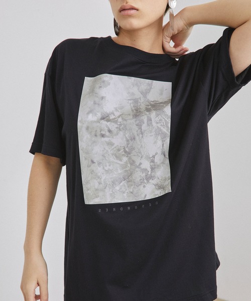 UNITED TOKYO（ユナイテッドトウキョウ）の「SUIBOKUARTビッグTシャツby CHINPAN（Tシャツ/カットソー・レディース・ホワイト/ブラック・0）」の6枚目の写真
