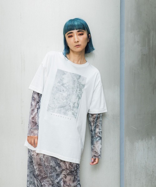 UNITED TOKYO（ユナイテッドトウキョウ）の「SUIBOKUARTビッグTシャツby CHINPAN（Tシャツ/カットソー・レディース・ホワイト/ブラック・0）」の18枚目の写真