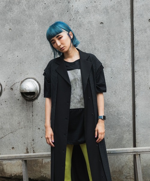 UNITED TOKYO（ユナイテッドトウキョウ）の「SUIBOKUARTビッグTシャツby CHINPAN（Tシャツ/カットソー・レディース・ホワイト/ブラック・0）」の21枚目の写真