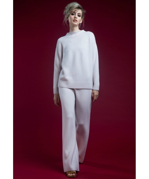 DOUBLE STANDARD CLOTHING(ダブルスタンダードクロージング)の「AURORA ロイヤルカシミヤプルオーバー(ニット/セーター・レディース・ベビーピンク/ブラウン・36/38)」の5枚目の写真